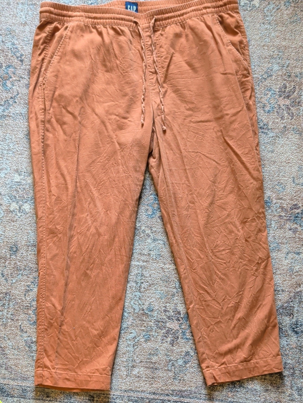 GAP Women's Rust Orange Drawstring Joggers